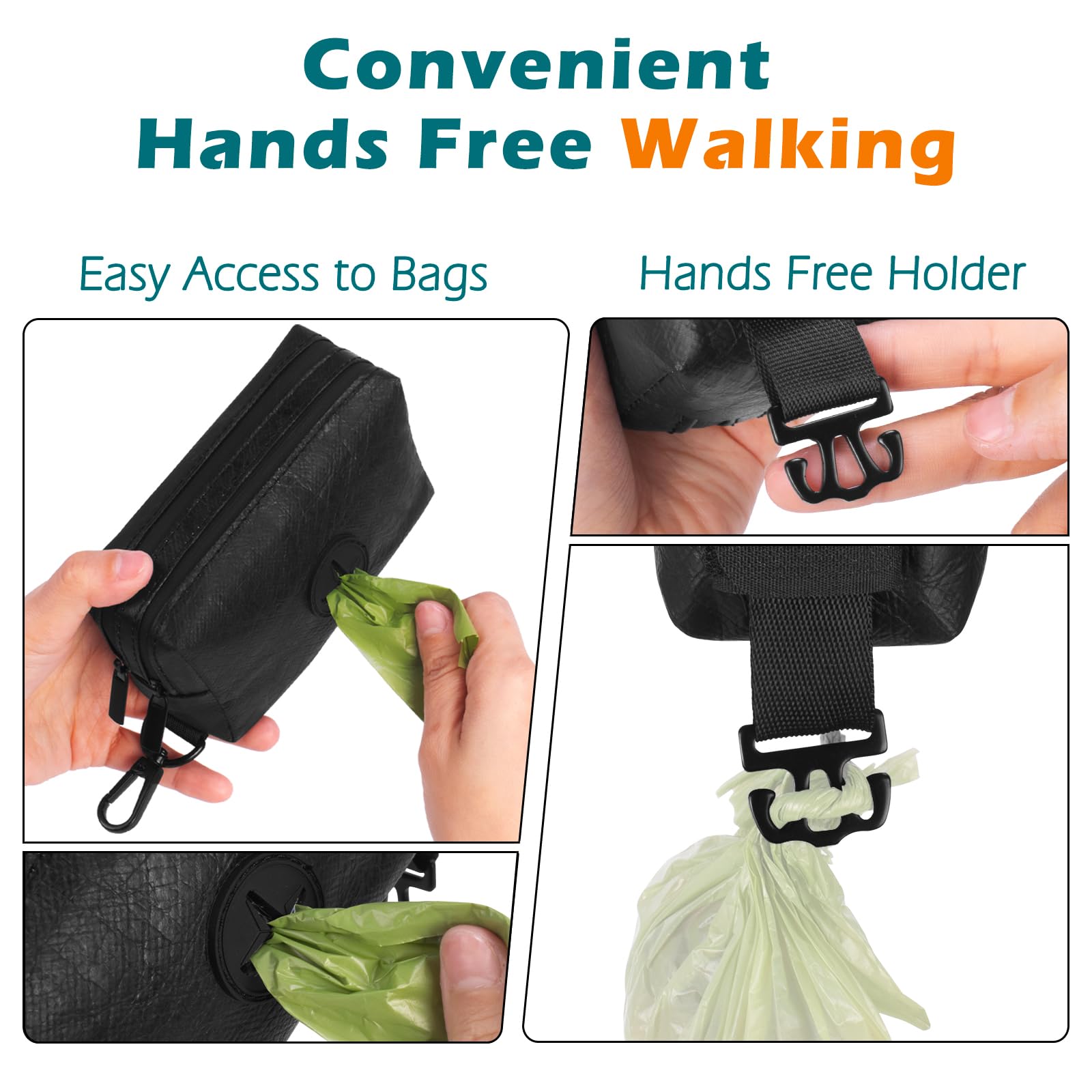 PetBonus Kotbeutelspender Für Hunde - Hundekotbeutel Halter Mit Karabiner Lagunenblau