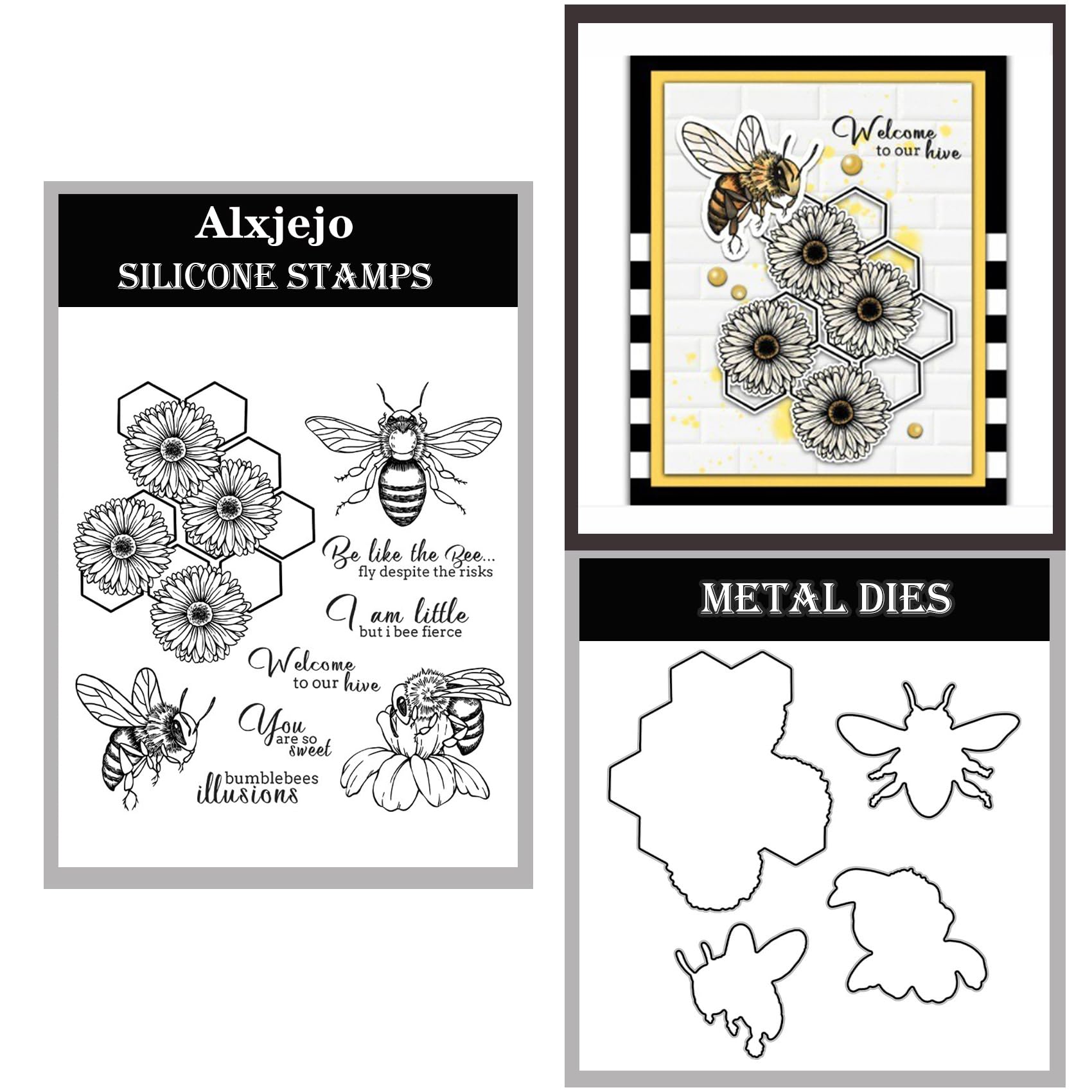 Alxjejo Cutting Dies and Stamps Set 2024-2025-2026,Stamps and die for Card Making for DIY Birthdays, Thanksgiving Day, Valentine's Day, Scrapbooking, Art Craft, Festivals Greeting Card Album