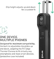 Vista 3 de FLIR Edge - Cámara térmica inalámbrica Bluetooth para teléfonos inteligentes, compatible con todos los dispositivos iOS y Android, resolución súper