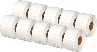 Printing Saver 10x 99012 36 x 89 mm Compatible Address Labels Rolls (260 Labels per Roll) for LabelWriter 310 320 330 4XL 400 450 Turbo/Twin Turbo/Duo & Seiko SLP Label Printers