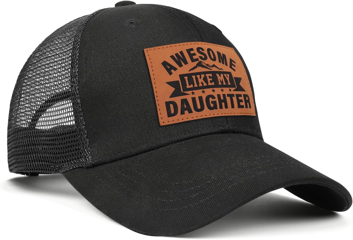 Awesome Like My Daughter Trucker Hat, Fathers Day Birthday Gifts for Dad Husband from Daughter Son - Image 6
