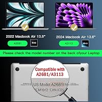Phimoos 360° Adatvédelmi Képernyővédő Fólia MacBook Air 13.6/13" (2022-2025, M2, M3, M4) - Kékvényfény Szűrő, Ujjlenyomatmentes, Tükröződésg 4
