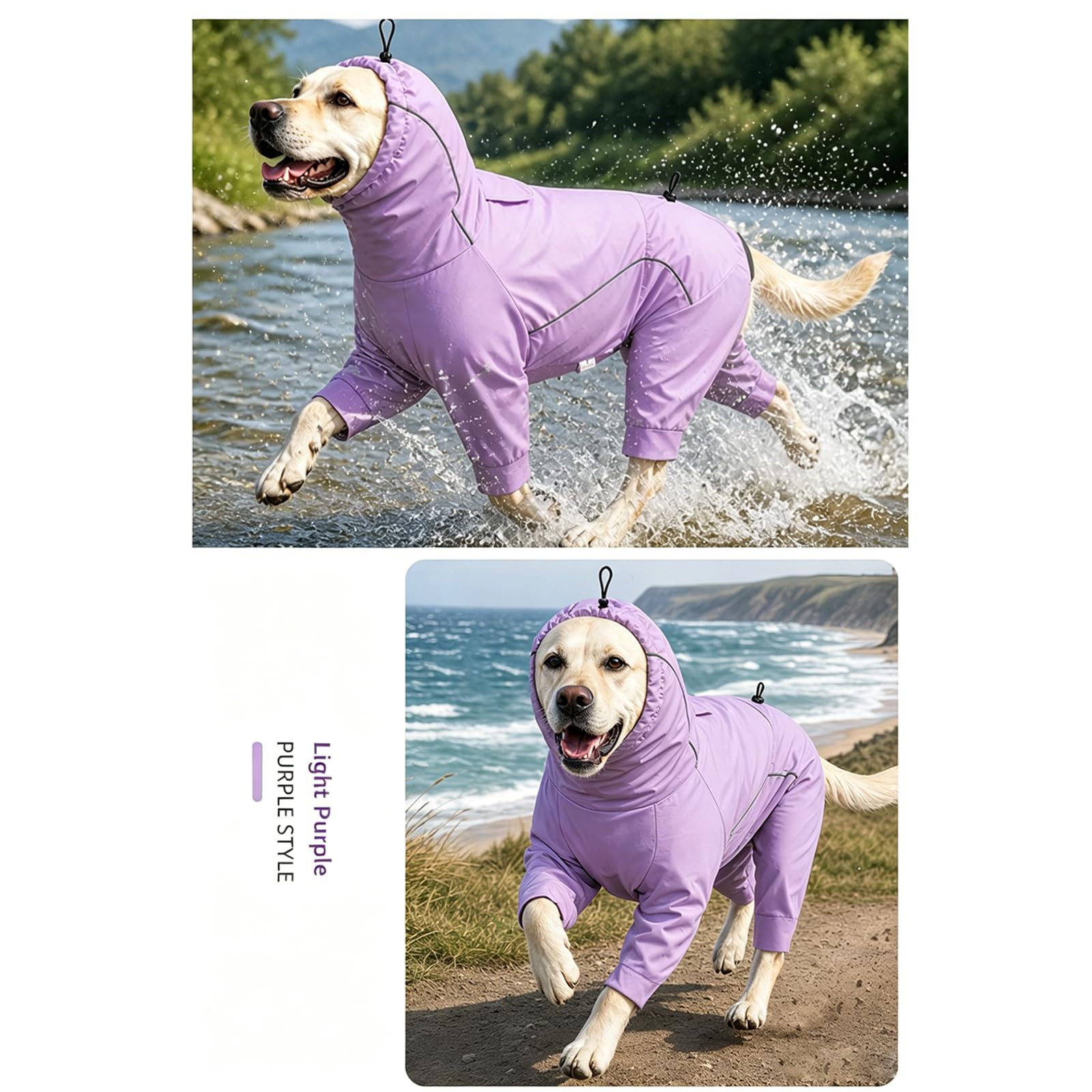Chaleco Exterior para Perros con tecnología Que Absorbe la Humedad Detalles Reflectantes Ropa antimosquitos para Perros para Paseos nocturnos Seguros Camisa Rapiddry