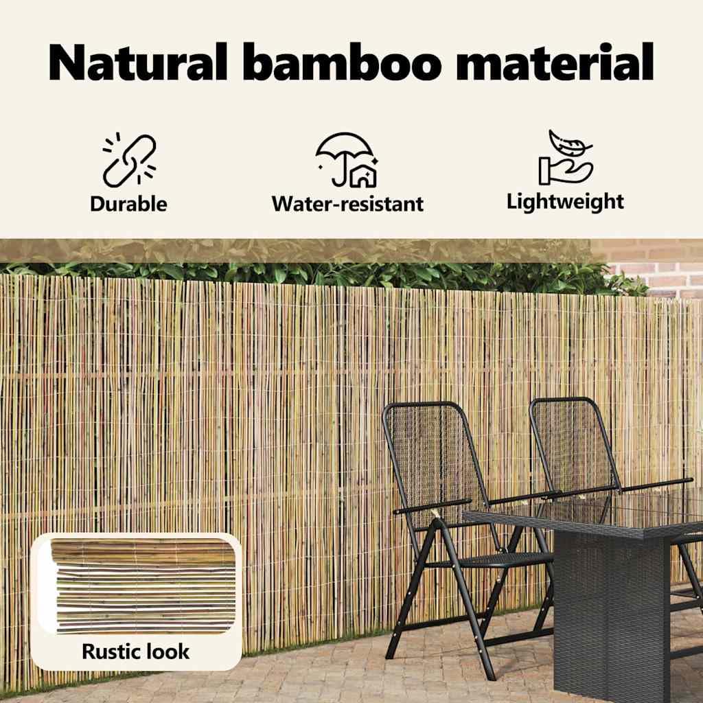vidaXL Recinzione in bambù 500 x 150 cm Bambù Naturale