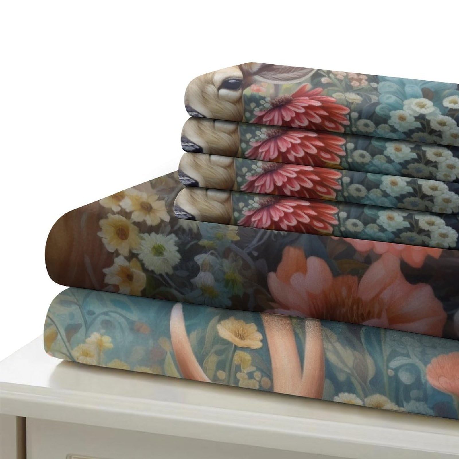Stampato in 3D Pronipote tibetano Copertina Stampata Microfibra Disegnata Biancheria Da Letto Stile Morbido Con 2 Federe,King（220x240cm）, Per Ragazzi Adulti