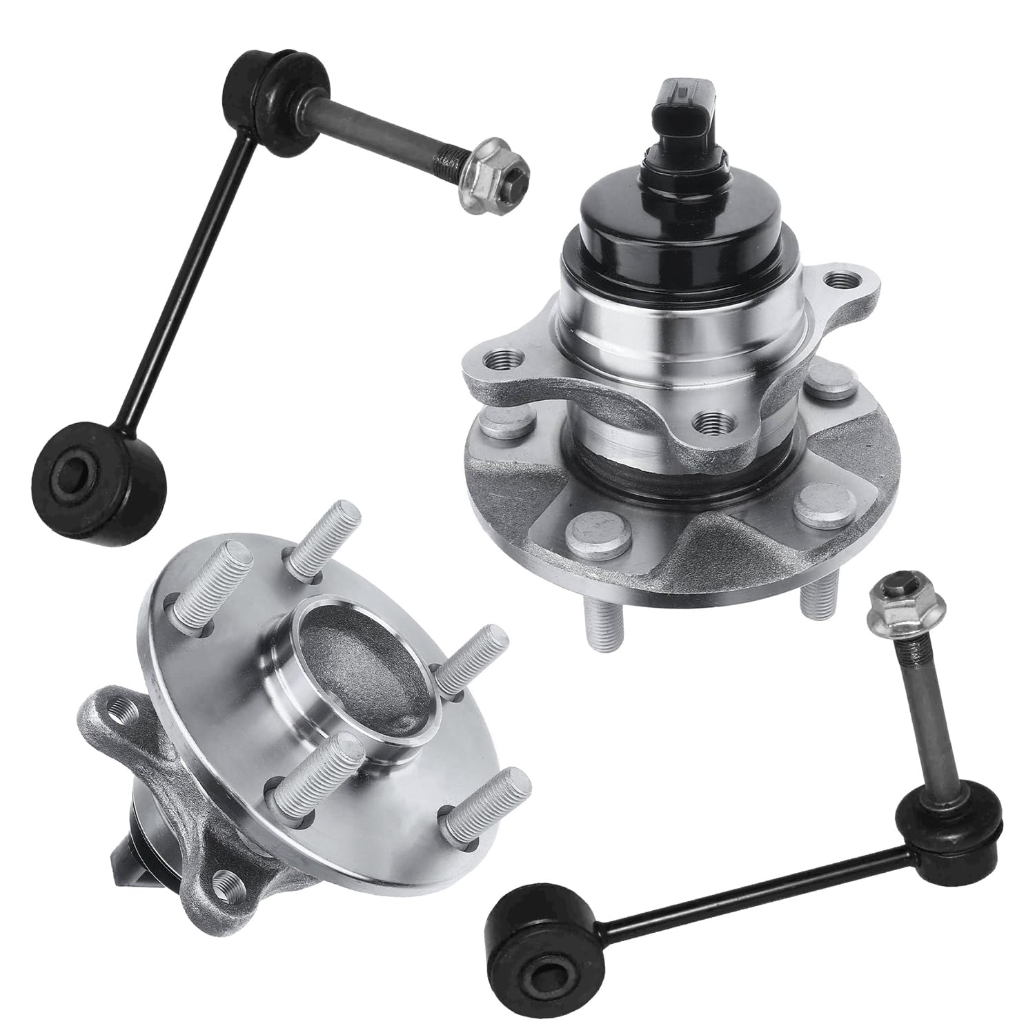 Detroit Axle - Front Wheel Bearing Hubs Kit for 2001-2006 Lexus LS430