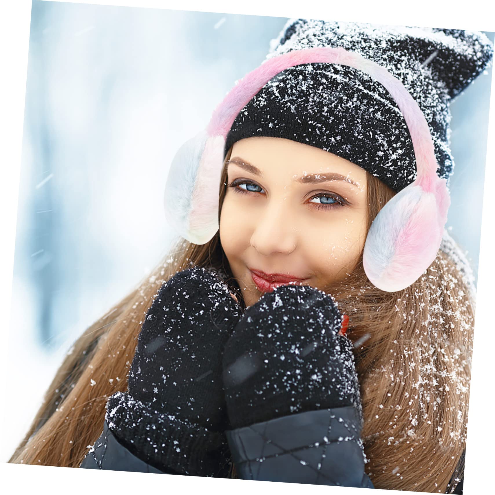 SOIMISS 4piezas Orejeras De Sintética Para Mujer Calentadores De Oídos y Ajustables Accesorios De Invierno Para Esquiar y Actividades