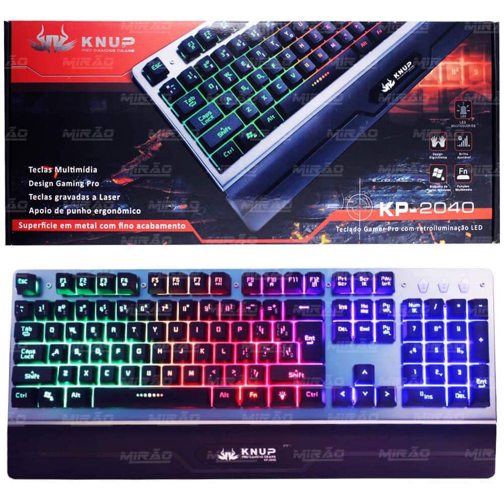 Teclado Gamer PRO-KP-2040 - Knup, Preto, Unico | Amazon.com.br
