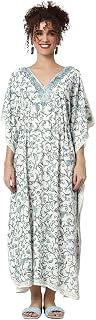 CRAFTBAZAR Kashmiri Full Embroidered Work Rayon Kaftan (Free Size) Price In India
