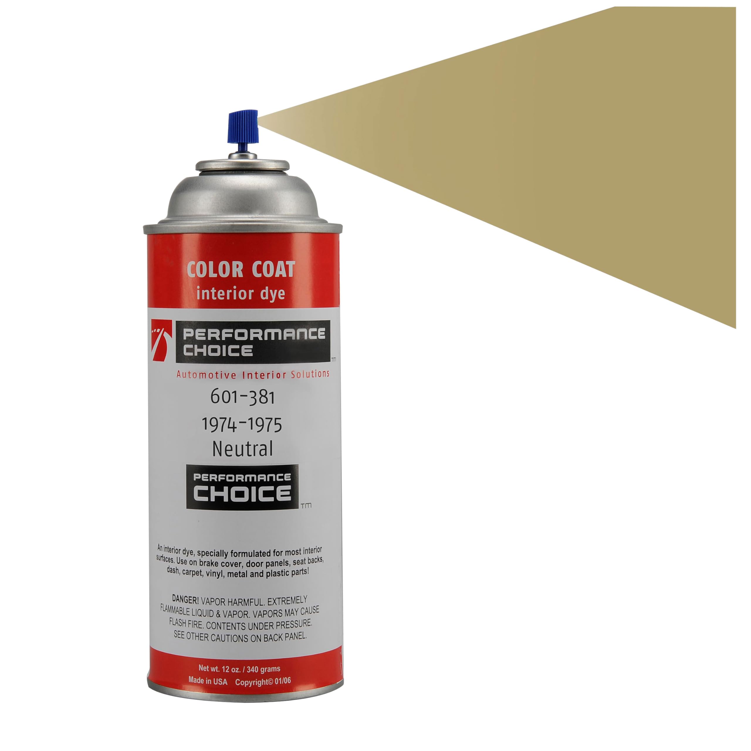 Mid America Motorworks 1974-1975 Corvette C3 Neutral Color Coat Interior Refinish 12oz Aerosol