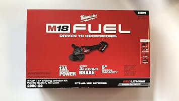 Milwaukee 2980-22 18 FUEL 18-Volt Lithium-Ion Brushless Cordless Grinder