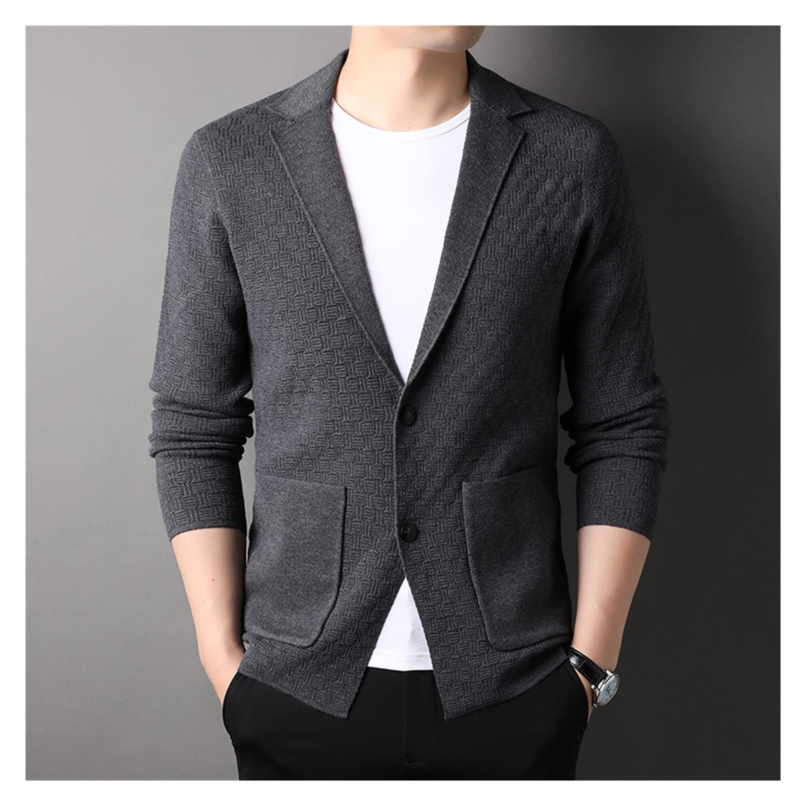 Gilet en tricot homme grande taille XXXL pour silhouette élégante