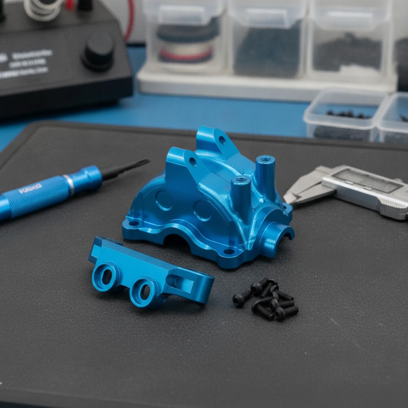 Coperchio Scatola Del Cambio Lavorato a CNC Accessorio RC Facile da Installare Componente per Collezionisti, Rosso