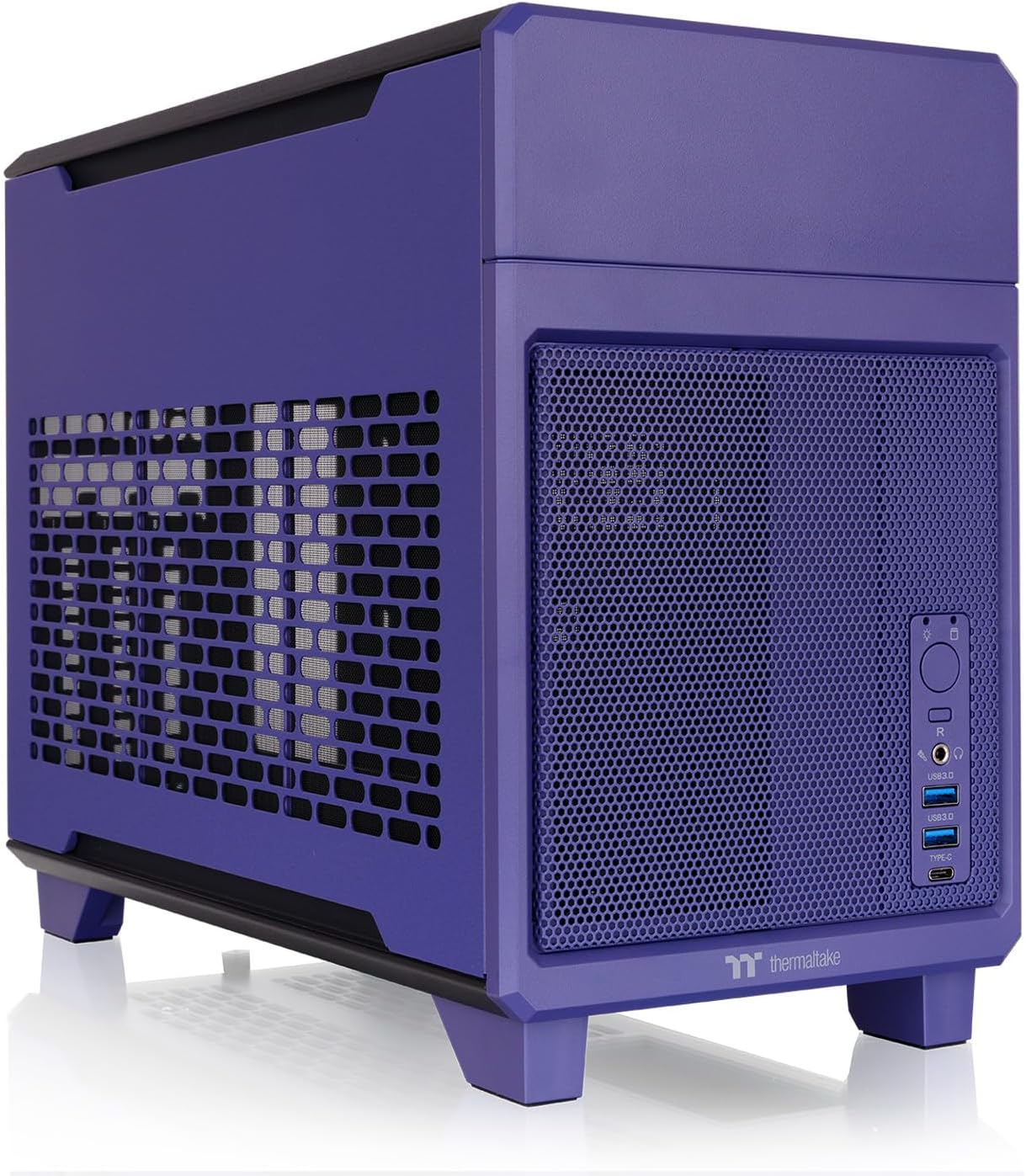 TR100 SFF Chassis; mITX Support; 18.9 Liters; PCIe 4.0 Riser Cable Included; 360mm GPU Clearance; 280mm Radiator Support; Removable PCIe Bracket; Future Dusk; CA-11A-00SNNN-00