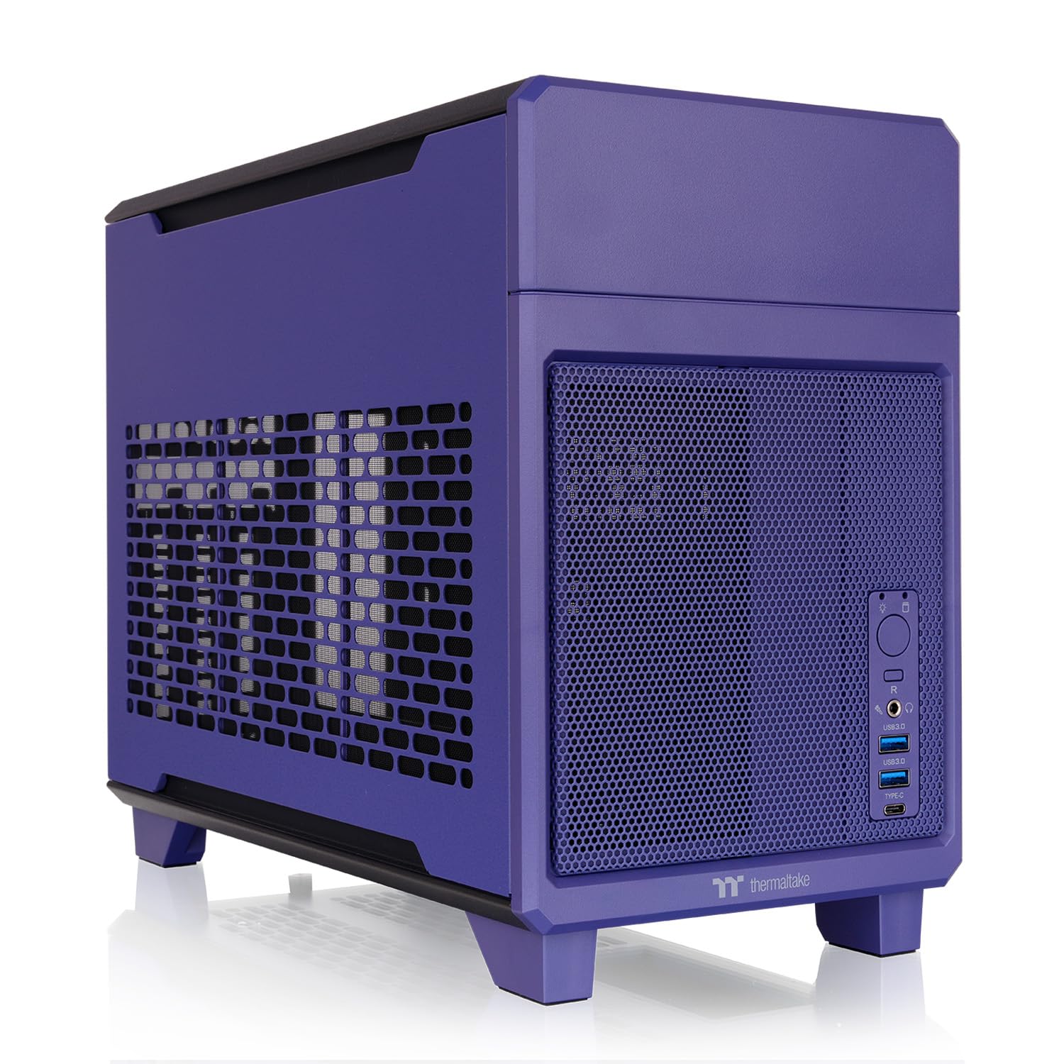 Thermaltake TR100 SFF Chassis; mITX Support; 18.9 Liters; PCIe 4.0 Riser Cable Included; 360mm GPU Clearance; 280mm Radiator Support; Removable PCIe Bracket; Future Dusk; CA-11A-00SNNN-00-image-13