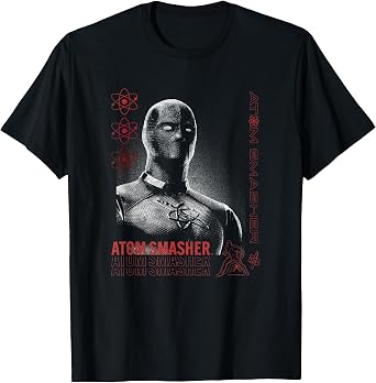 Black Adam Atom Smasher Side Portrait T-Shirt