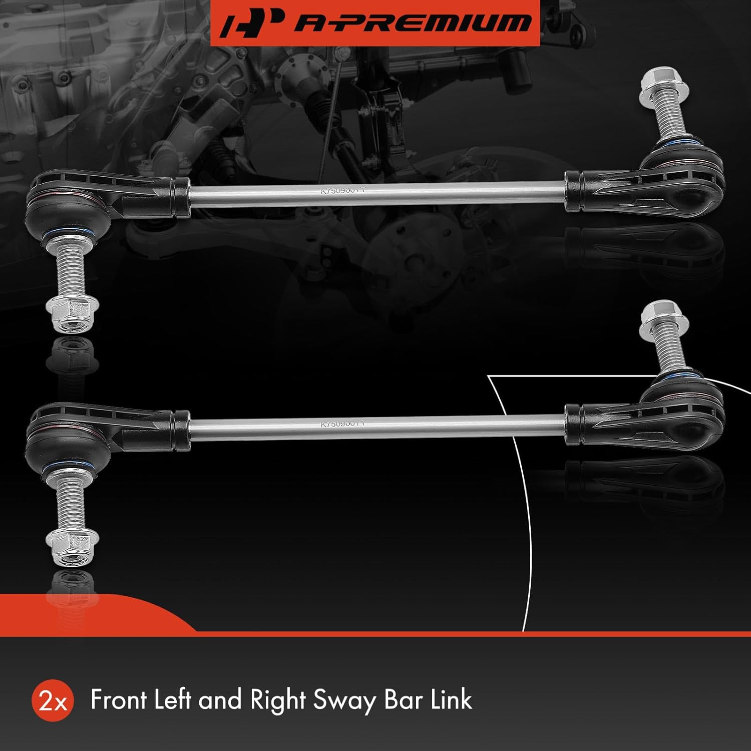 A-Premium 2 x Front Sway Bar Links Stabilizer Bar Links, Compatible with Chevrolet Traverse 18-21, Blazer 19-21, GMC Acadia 17-21, Buick Enclave 18-21, Cadillac XT5 17-21, XT6 20-21