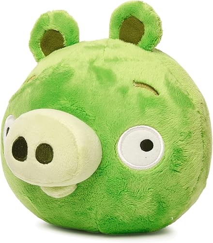 Miniatura 3 de Mighty Mojo Angry Birds - Green Pig - Muñeca de peluche coleccionable de 7 pulgadas, con licencia oficial, muñeca súper suave y adorable para niños