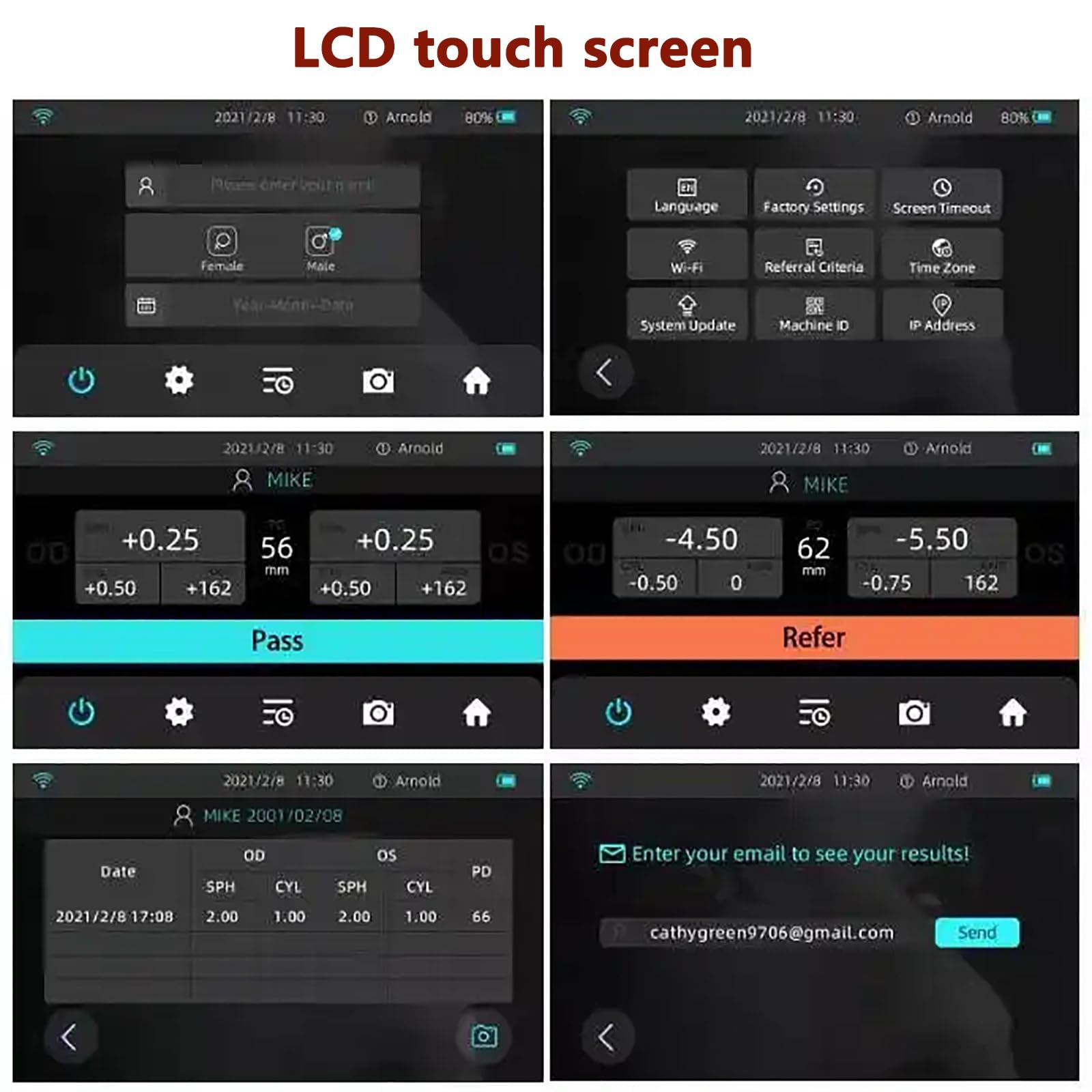 Amazon.co.jp: 眼科検査機、眼科ビジョンスクリーナー、7インチLCD