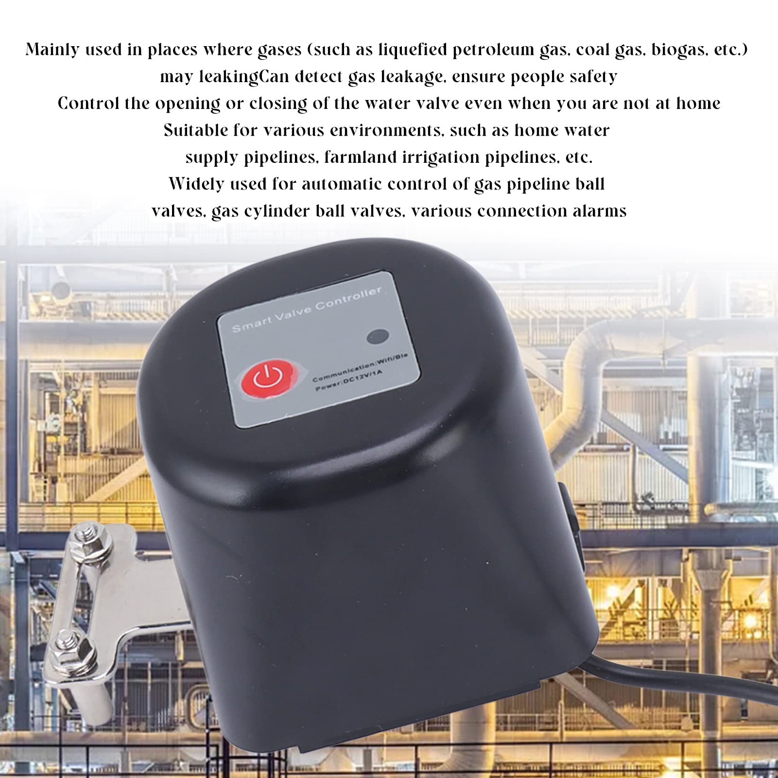 Válvula de Agua WiFi, Válvula de Agua Inteligente Actualizada, Válvula de Bola Automática, Temporizador de Riego, Controlador de Aspersor Compatible con Alexa