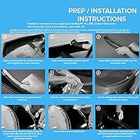 Vista 7 de Divisor de labio delantero con impresión de fibra de carbono, 5 piezas para Chevrolet Corvette C8 2020 2021 2022 2023 2024 5VM estilo parachoques