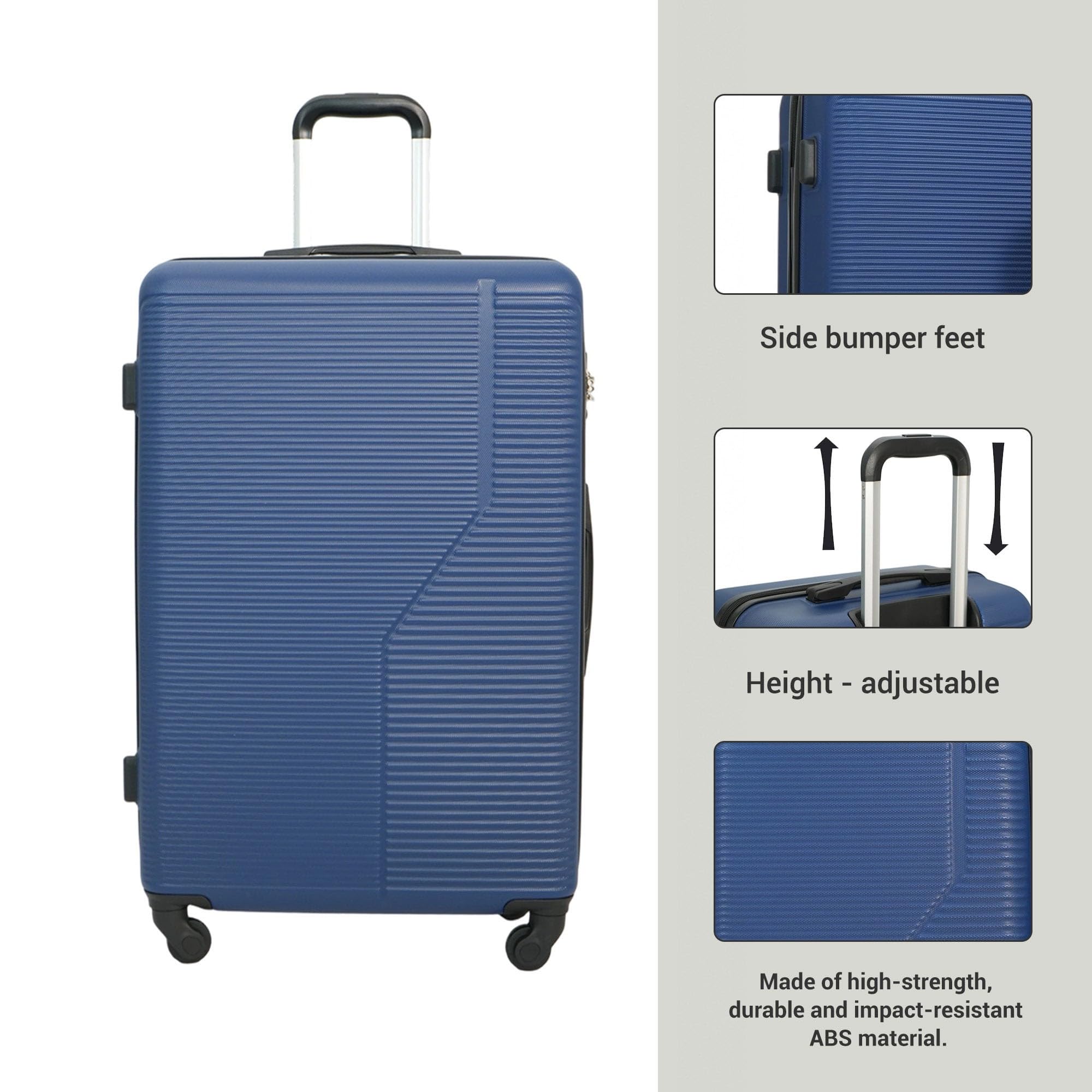 3 Piece Luggage Set Hardside Expandable Suitcase with Spinner Wheels, TSA Lock, Lightweight ABS Luggage for Travel 20/24/28 Inch — view 2