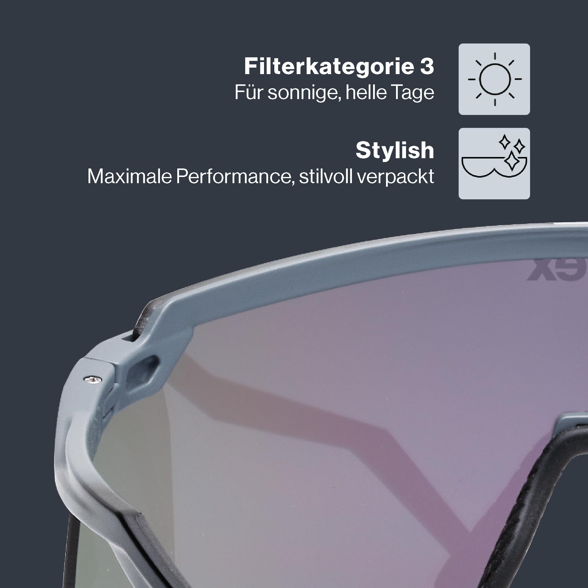 Uvex Unisex Pace Stage Sportbrille (1er Pack)