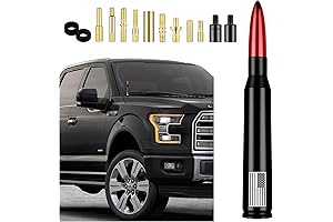 American Flag Car Bullet Antenna