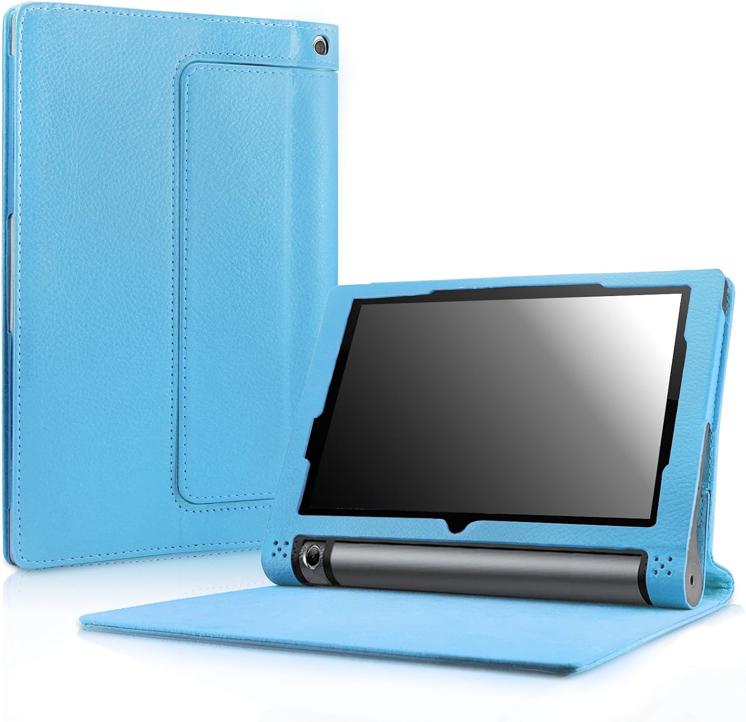 Lenovo Yoga Tab 3 10 Case - Infiland Folio Premium PU Leather Stand Cover for Lenovo Yoga Tab 3 10.1-Inch Tablet ZA0H0022US (Not Fit Lenovo Yoga Tab 3 pro 10/ Lenovo Yoga 3 10 Plus), Blue