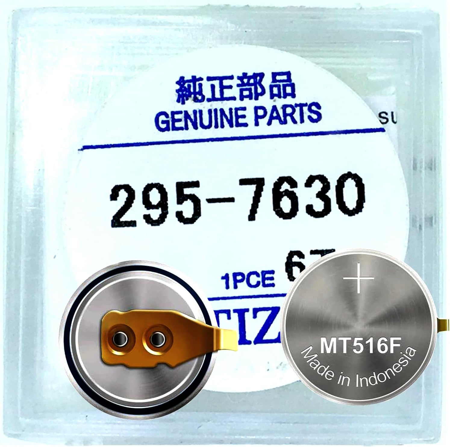 295-7630 Battery Replacement Compatible with Citizen Ecodrive for Citizen 295-7630 MT516 Photokinetic Solar/Solar-Powered Capacitor J015 J145 J165