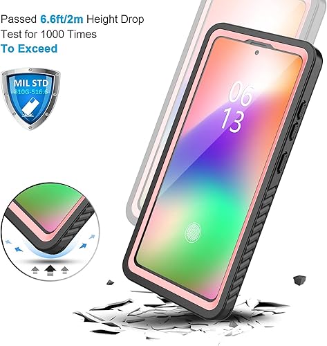 Miniatura 3 de AMILIFECASES Funda impermeable para Samsung Galaxy S22 Ultra, con protector de pantalla integrado a prueba de golpes 360 de cuerpo completo