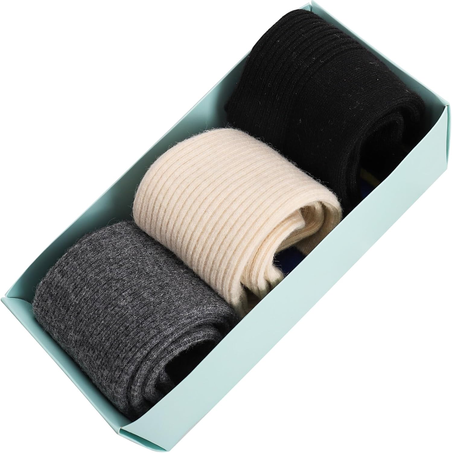 3 Pairs Wool Cashmere Socks For Women Winter Casual Dress Warm Thicken Sock Gifts
