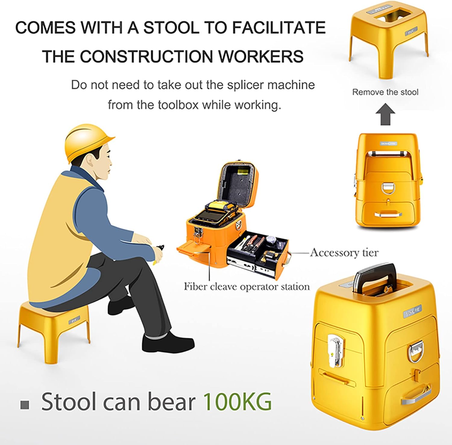 Signal fire New Model AI-9 Fusion Splicing Six Motor Core Alignment Fiber Fusion Splicer Automatic FTTH Fiber Optical Welding Splicing 5S Heating 15S - Image 6