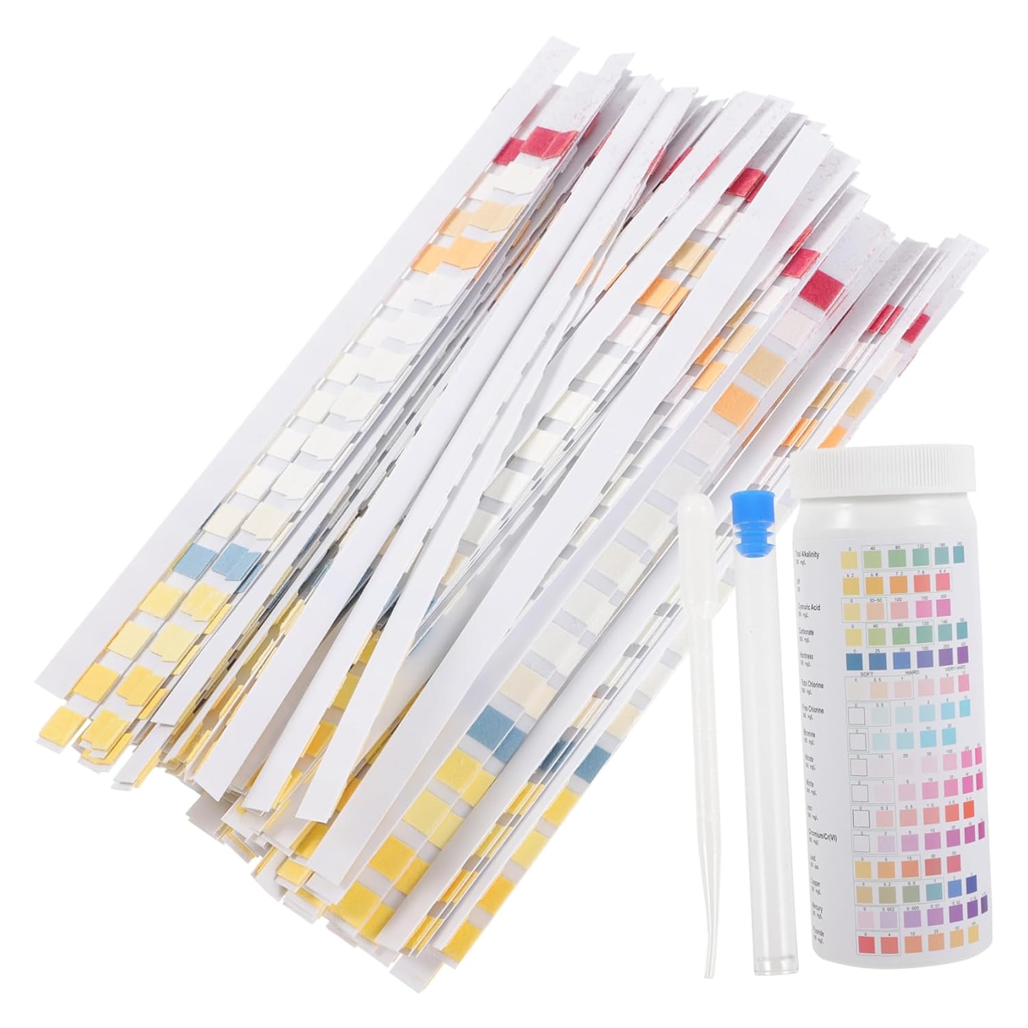 HANABASS 100pcs Water Quality Test Papers Ph Test Strips Home Aquarium Water Testing Kit Easy to Use