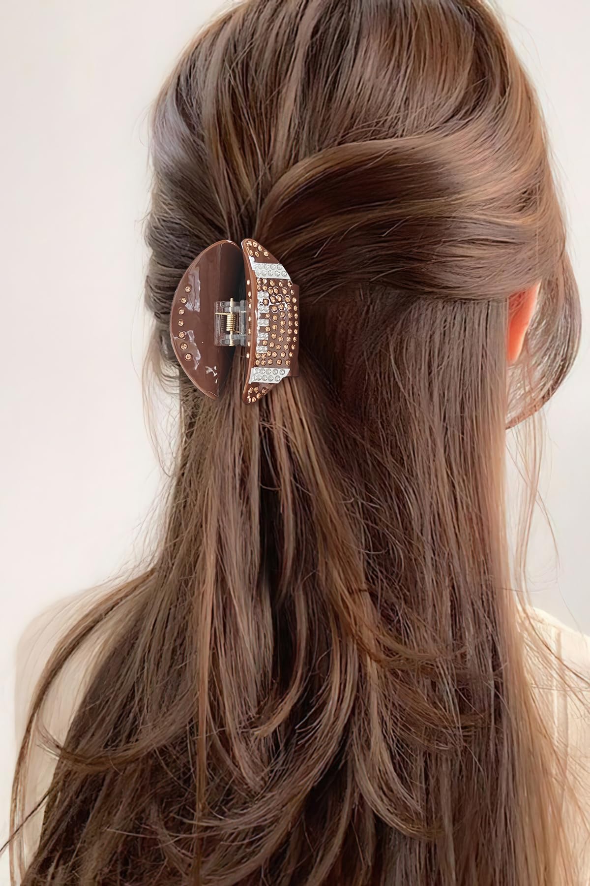 Game Day Football Hair Claw Clips Set of 4 Acrylic Clips for Medium Hair Sports Amazon.com : HolidayQbee Brown Acrylic Hair Clips For Women  main image 2