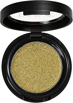 ISMINE Single Eyeshadow Powder Palette Shimmer Gold, High Pigment, Longwear Single Gold Eye Makeup for Day & Night (#16)