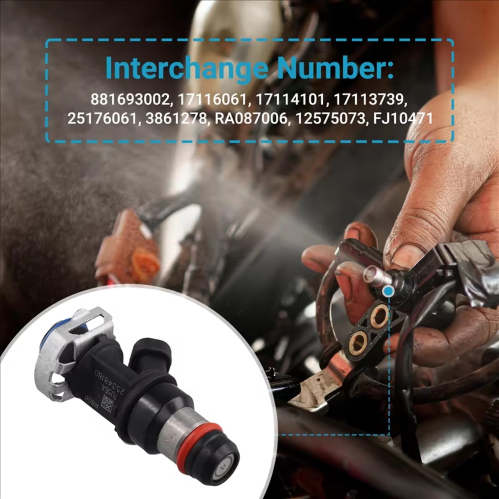 Gicleur Injecteur Buse D'injecteur De Carburant Pour Moteur Voiture Remplacement 25348180 17114101 17113739 25176061 Compatible Avec Suburban 2500 8,1l 2001 2002 2003