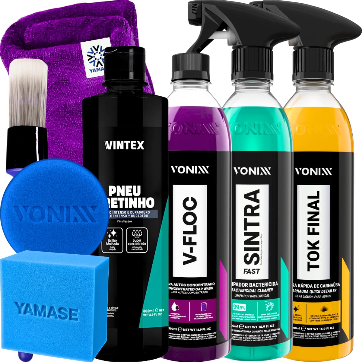 Kit Shampoo V-Floc Cera Tok Final Limpador Sintra Fast Vonixx
