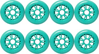 JHKJ Ruedas de repuesto para patines de hockey en línea de 100 m/85 A, color verde