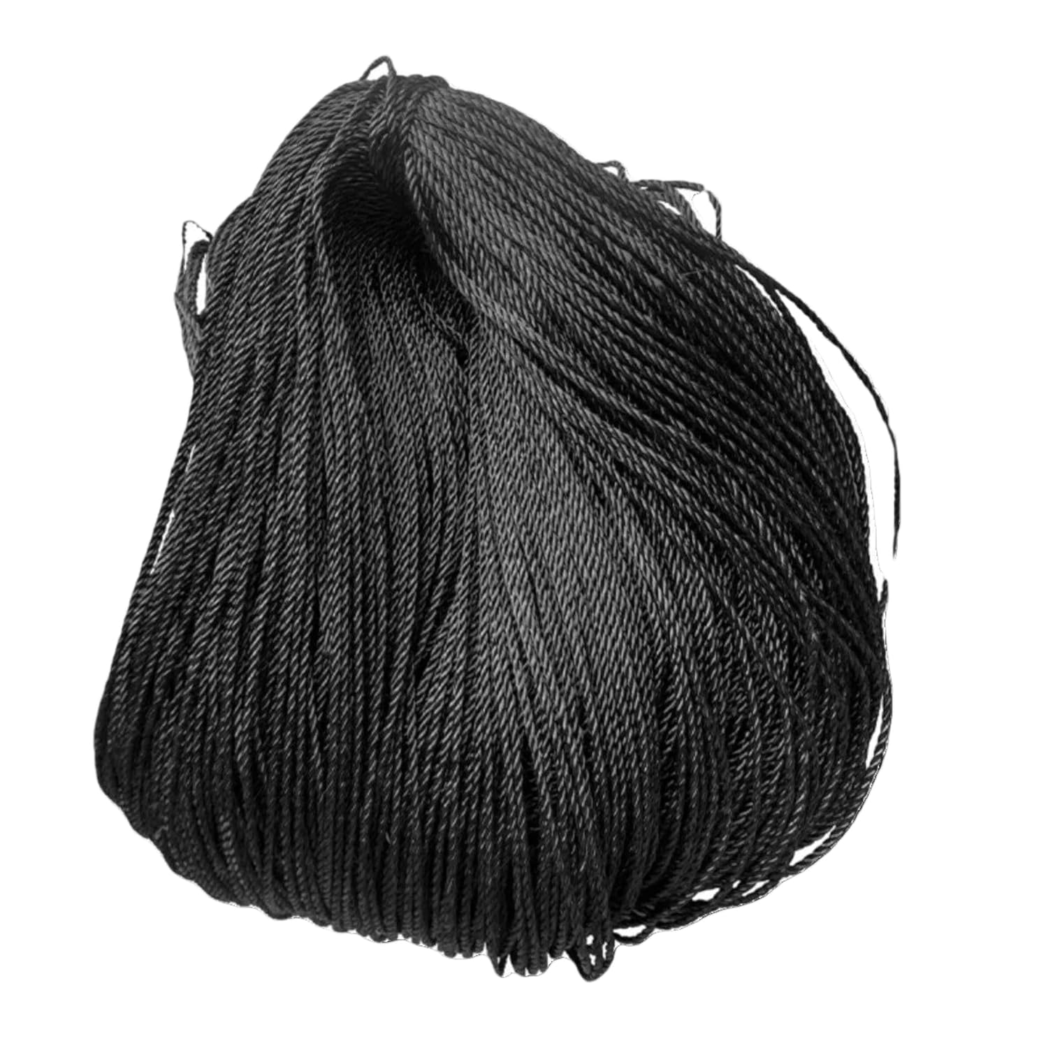 Carbon Fiber Graphite Rope 2-6mm Dia High Temperature Resistant Conductive Rope for Vacuum Furnace Binding Dia 2mm 5m (196.85"