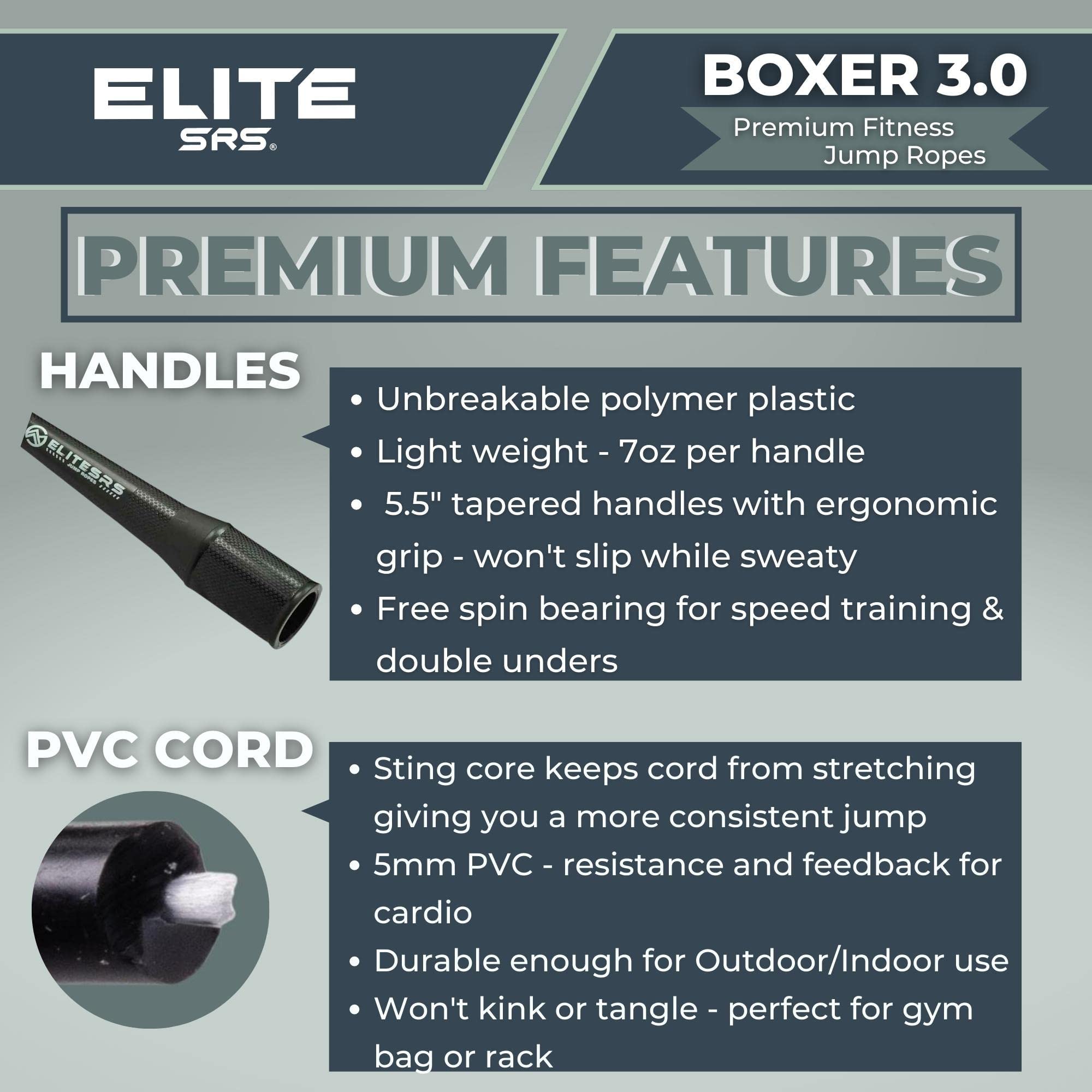 Amazon | EliteSRS、ボクサー 3.0 ボクシング縄跳び フィットネスと有