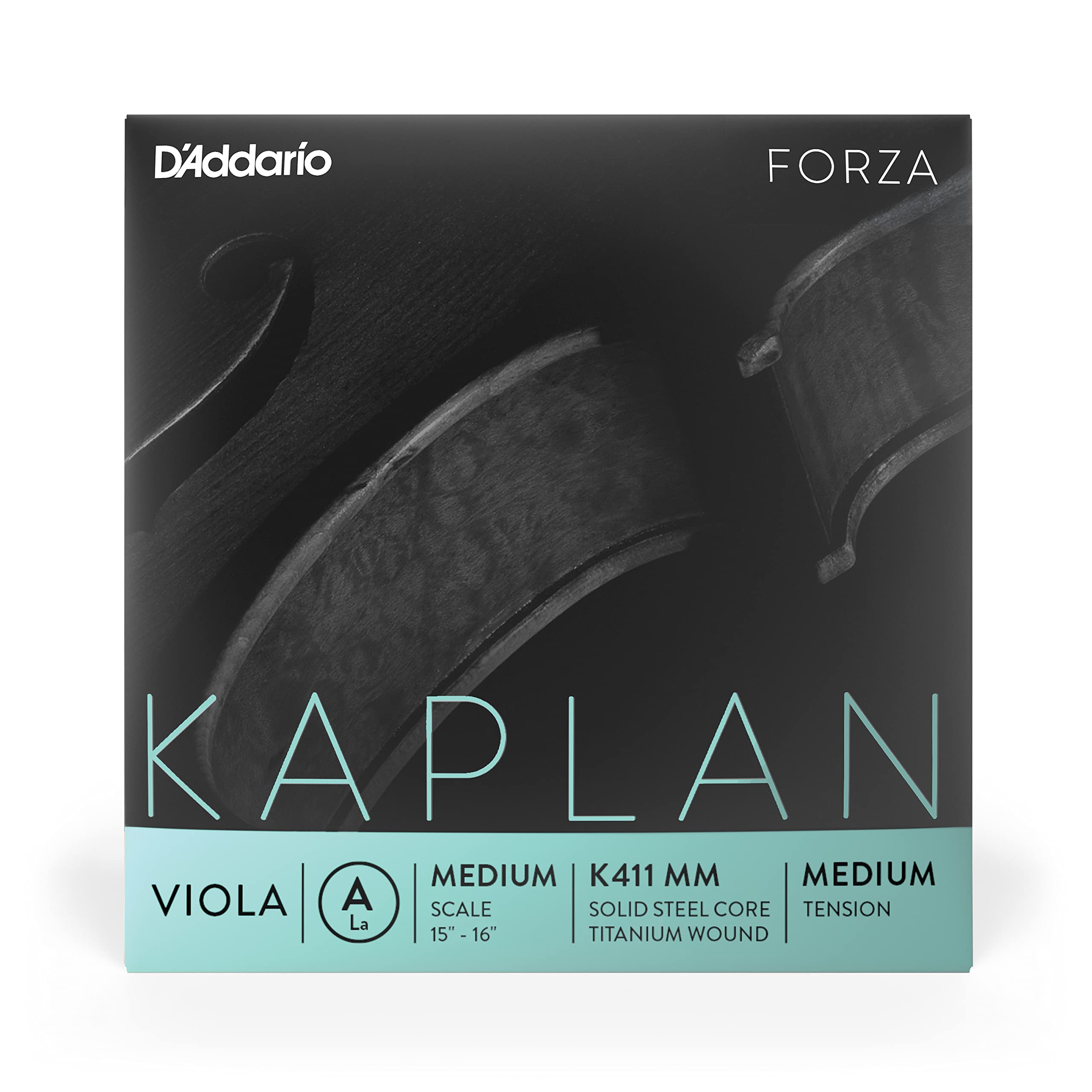 D'Addario Kaplan Forza Struny do altówki - pojedyncza struna A - K411 MM - Struny do altówki - Średnia skala, średnie napięcie