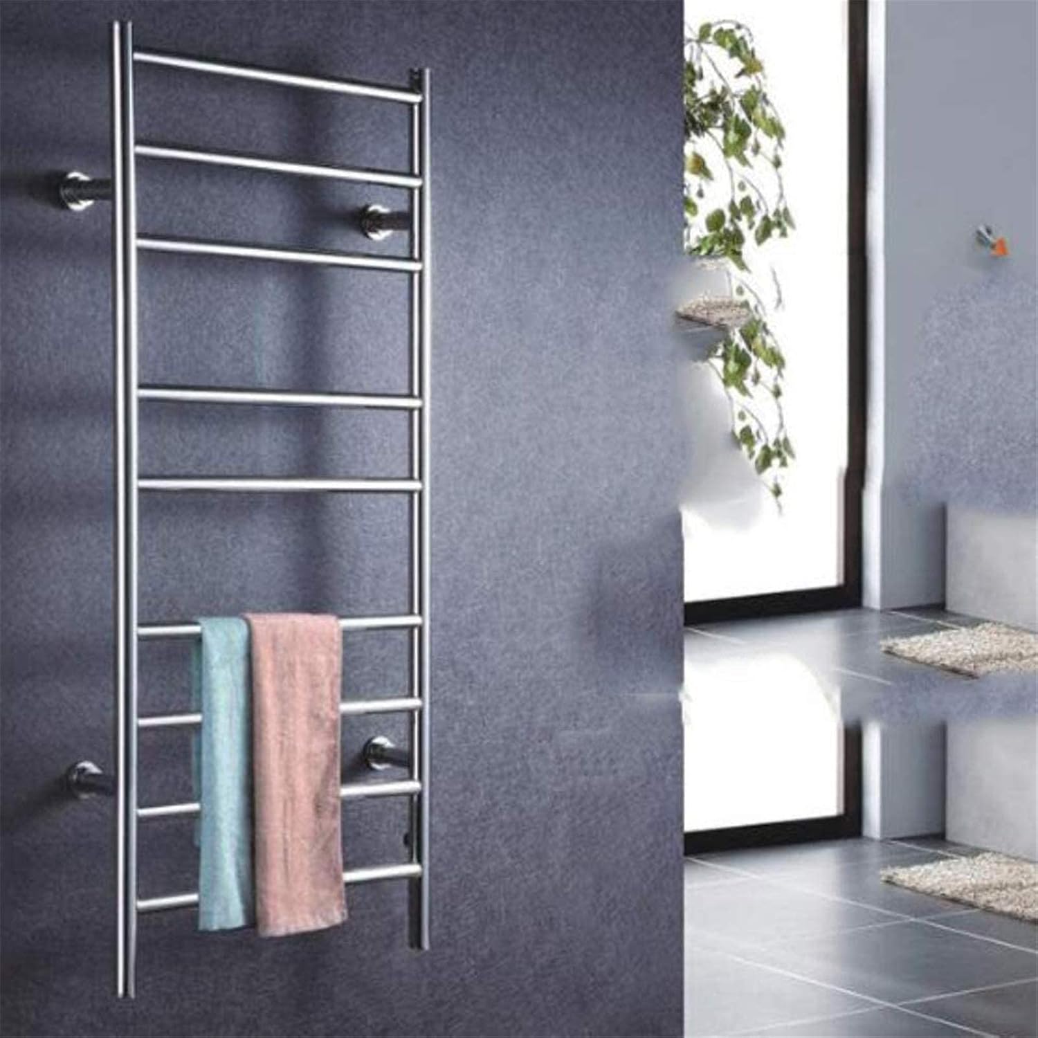 Amazon.com: LUNEZY Heated Towel Rail Rails Towel Warmer,Heated Towel ...
