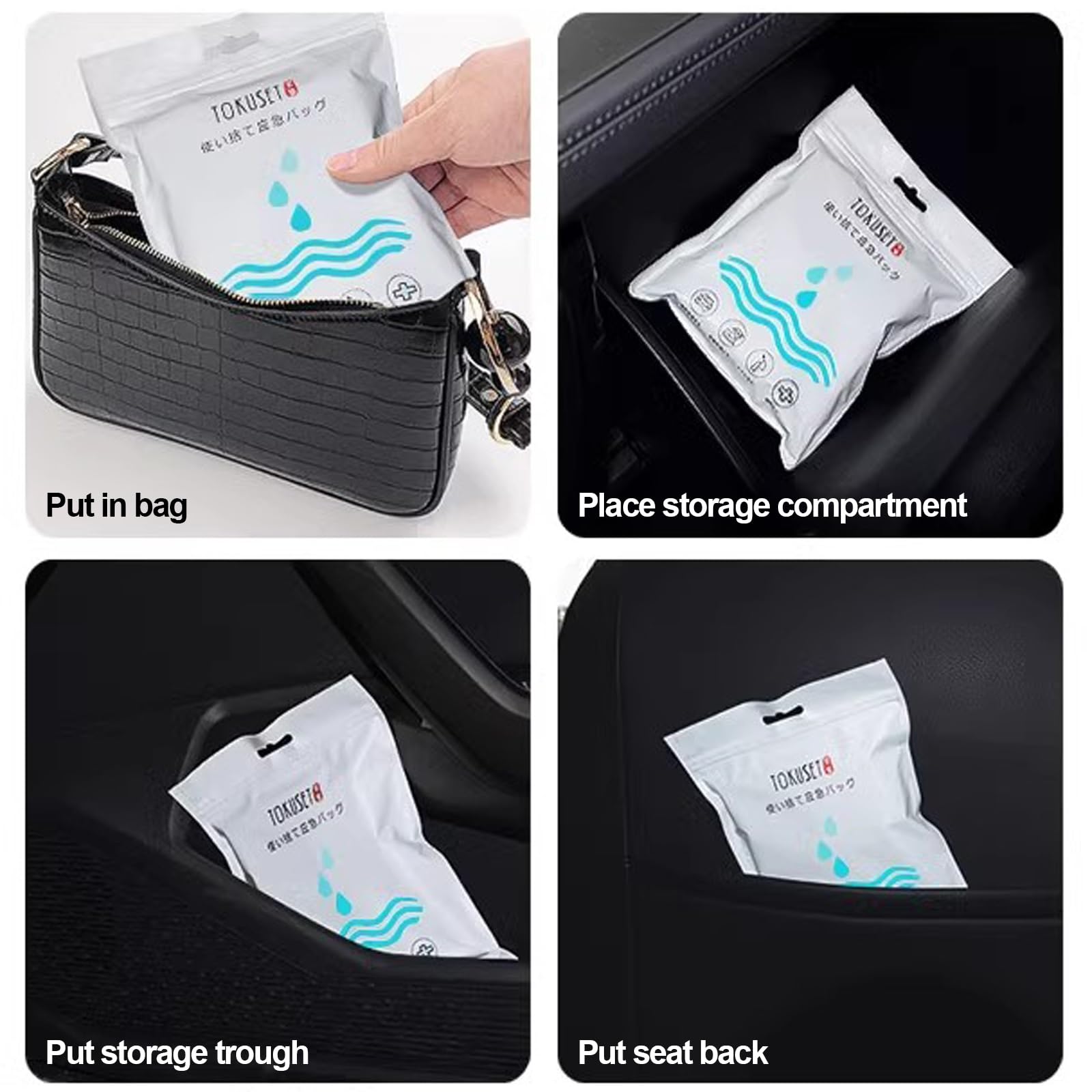 Sacche per Urina Monouso, 750ml, Sacchetti Portatili per Pipì, Sacchetti per Vomito di Emergenza, Unisex, per Campeggio, Viaggio su Strada, Ingorghi, Gravidanza(40pcs)