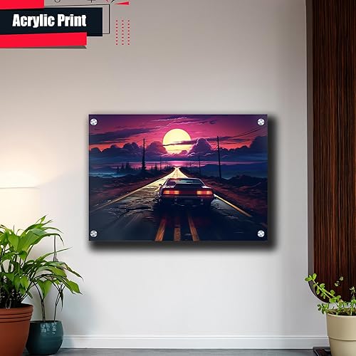 Miniatura 4 de Unique Synthwave Style Retro Art, 80s style art, framed poster print, guest room art, cool living room art, Home Decor, Decor poster