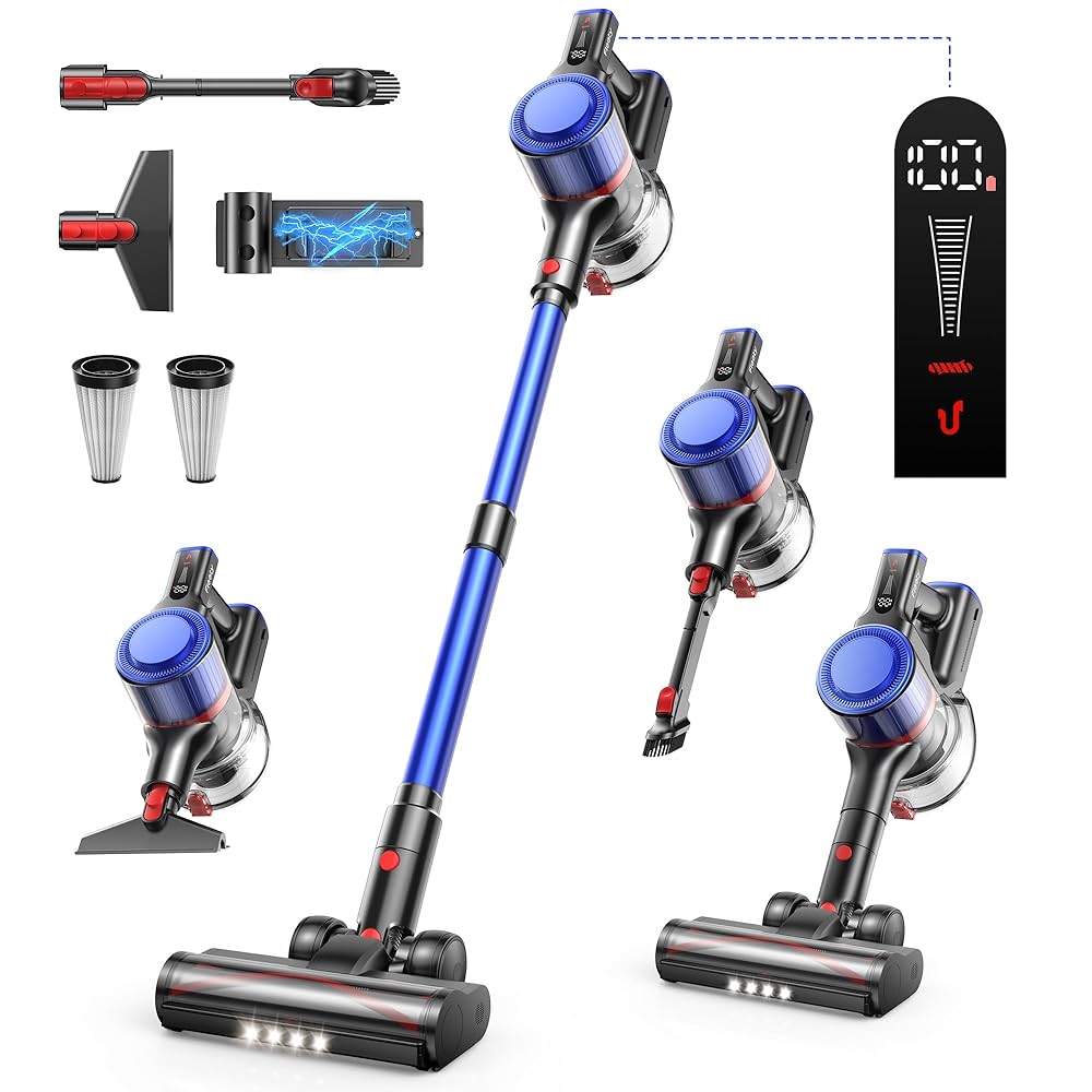 Fieety V7 コードレス掃除機 550Ｗ40kpa 強力吸引 PSE認証済 Amazon.com - Fieety Cordless Vacuum Cleaner, 45Kpa 550W