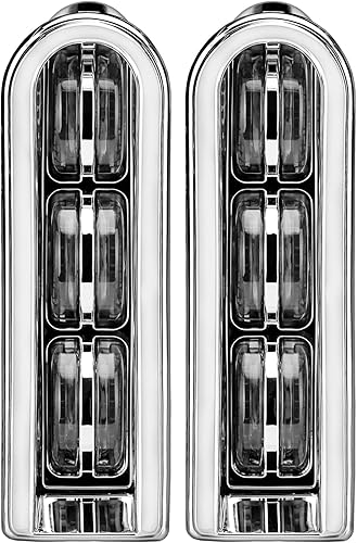 VG MOTO Alforja trasera para motocicleta, luz LED, repuesto negro para Harley Touring FLHTCU FLHTK FLTRU Road King Electra Glide Ultra Classic