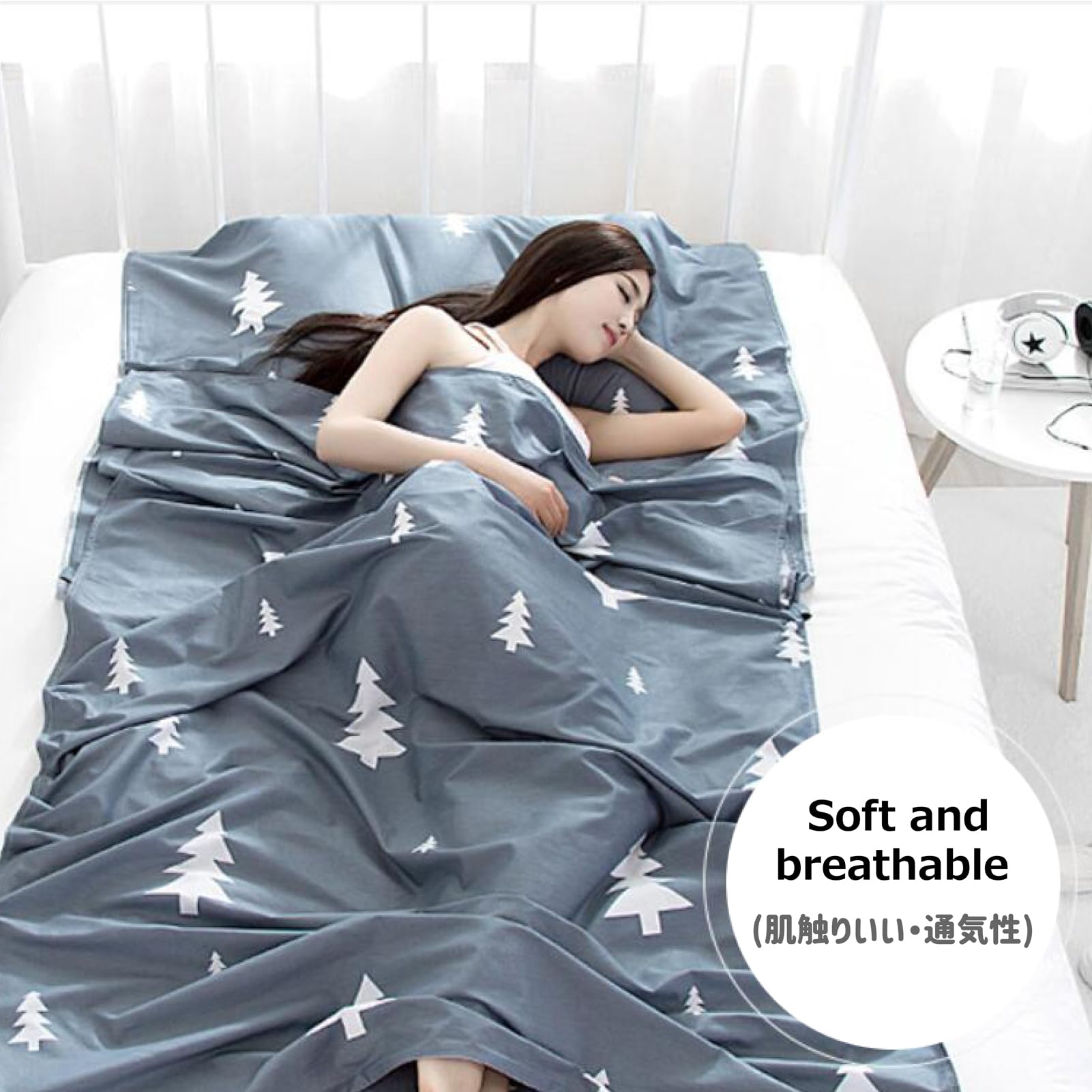 Azarxis Sábana Saco de Dormir Ligero Pórtatil Sábana de Viaje para Adultos Suave para Hotel Albergues Camping Excursiones Viajes