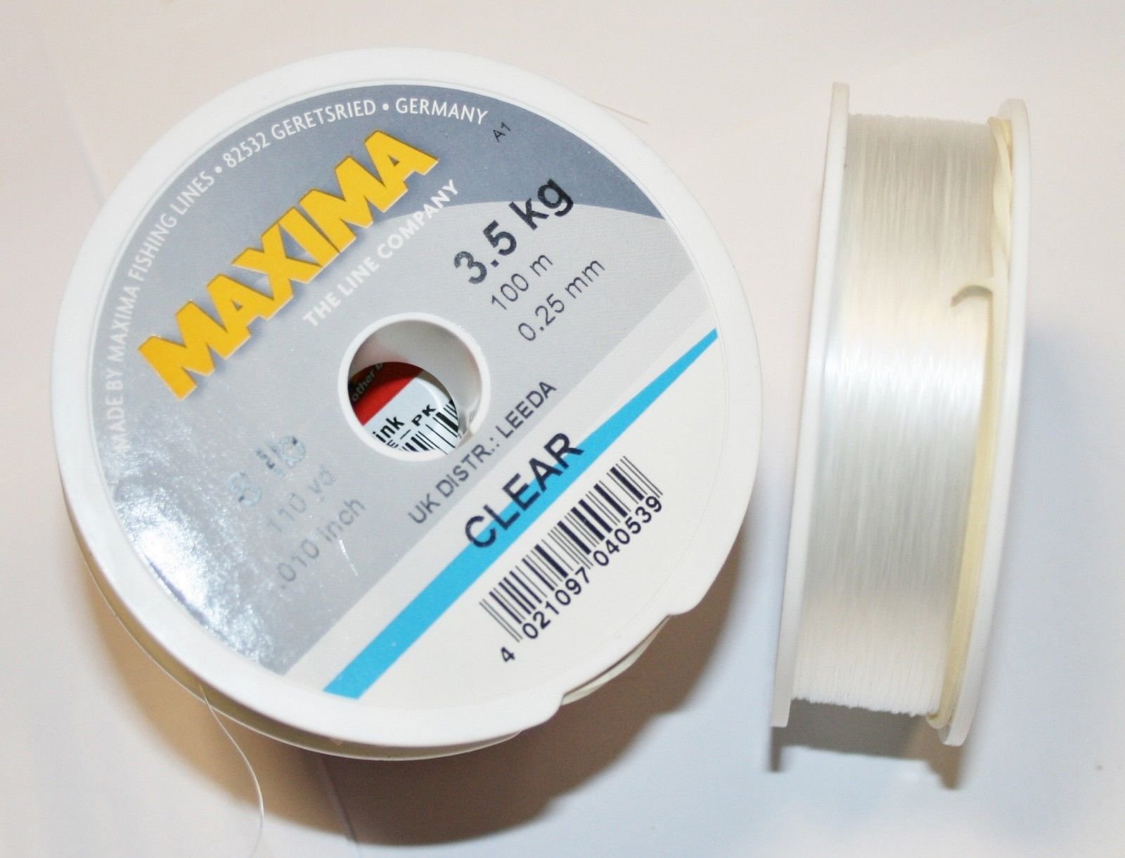 Leeda Maxima Clear Fishing Line 8lb 100 metres