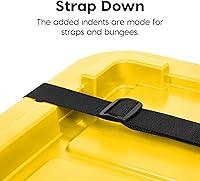 Vista 6 de IRIS USA 4-Pack 12 Gallon Storage Bins with Lids Made in USA Heavy Duty Plastic Tote Containers for Truckbed Tool Box Organization, Large